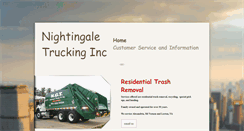 Desktop Screenshot of nightingaletrucking.com